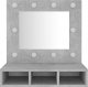 vidaXL Szafka z lustrem i oświetleniem LED, szary beton, 60x31,5x62 cm 4