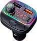 Transmiter FM 4kom.pl Transmiter FM Bluetooth 5.0 C14 odtwarzacz MP3 Ładowarka do auta USB + USB-C PD 5