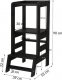 Springos Pomocnik kuchenny 90cm kitchen helper, podest dla dzieci 90 cm czarny UNIWERSALNY 8