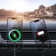 Joyroom Joyroom samochodowy uchwyt magnetyczny bezprzewodowa indukcyjna ładowarka Qi 15W (kompatybilna z MagSafe do iPhone) na kratkę nawiewu srebrny (JR-ZS290) 7