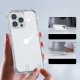 Joyroom Joyroom Defender Series etui pokrowiec do iPhone 14 Pro Max pancerna obudowa z haczykami podstawką przezroczysty (JR-14H4) 2