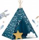 Namiot tipi dla dzieci ze światełkami Nukido - niebieski 3