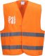 Portwest C475 - Kamizelka ostrzegawcza z podwójnym uchwytem na identyfikator - żółty L/XL 1