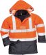 Portwest S779 Kurtka OCIEPLANA BizFlame Rain, ostrzegawcza, wodoodporna, trudnopalna podszewka. - żółto-granatowy 4XL 2