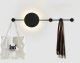 Moosee MOOSEE lampa ścienna SHADOW HANG z wieszakiem czarna 6