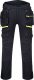 Portwest DX440 - spodnie kieszenie kaburowe DX4, tkanina stretch, 16 praktycznych kieszeni na narzędzia, potrójne szwy - nakolanniki gratis - czarny 44 1