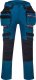 Portwest DX440 - spodnie kieszenie kaburowe DX4, tkanina stretch, 16 praktycznych kieszeni na narzędzia, potrójne szwy - nakolanniki gratis - czarny 44 2