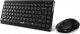 Klawiatura + mysz Genius Genius LuxeMate Q8000, zestaw klawiatura z myszą optyczną bezprzewodową, 4x AAA, CZ/SK, klasyczna, 2.4 [Ghz], bezprzewodowa, czarn 2