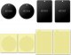 4kom.pl Blaszki magnetyczne MetalPlate Magnetic do uchwytu samochodowego 4-Pack Black 2