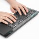 Klawiatura Bezprzewodowa RGB LED z touchpadem do PC TV tabletu Czarna + Stojak na biurko 11