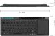 Klawiatura Bezprzewodowa RGB LED z touchpadem do PC TV tabletu Czarna + Stojak na biurko 3