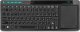 Klawiatura Bezprzewodowa RGB LED z touchpadem do PC TV tabletu Czarna + Stojak na biurko 7
