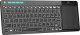 Klawiatura Bezprzewodowa RGB LED z touchpadem do PC TV tabletu Czarna + Stojak na biurko 9