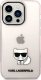 Karl Lagerfeld Etui Karl Lagerfeld KLHCP14XCTTRI Apple iPhone 14 Pro Max hardcase różowy/pink Transparent Choupette Body 5
