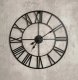 OEM METALOWY ZEGAR ŚCIENNY 50 CM VINTAGE CZARNY 1