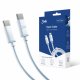 Kabel USB 3MK USB-C - USB-C 2 m Biały (brak) 4