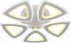 Lampa sufitowa MAXXLLC LAMPA LED RING LAMPA SUFITOWA PLAFON LED + PILOT 1