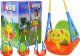 LeanToys Wygodna Huśtawka Miś 3w1 Regulowana Kubełkowa 6m + 8
