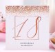 ZAPROSZENIA na 18 glamour Rosegold Confetti 10szt (+koperty) 1