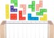 Kontext Gra logiczna układanka tetris stojący drewniany 3