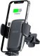 4kom.pl Uchwyt samochodowy X05 z ładowaniem QI do kratki Vent Car Mount Wireless Charger 15W do auta Black 1