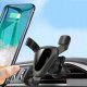 4kom.pl Uchwyt samochodowy uniwersalny grawitacyjny 3w1 Holder na telefon na deskę kratkę szybę Czarny 5