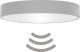 Lampa sufitowa TEAM Natynkowa lampa okrągła 137623621993 do gabinetu szara 2