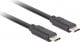 Kabel USB Lanberg USB-C - USB-C 0.5 m Czarny (CA-CMCM-32CU-0005-BK) 3