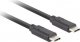 Kabel USB Lanberg USB-C - USB-C 1 m Czarny (CA-CMCM-32CU-0010-BK) 3