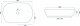 Umywalka REA-U6210 Umywalka nablatowa CLEO WHITE/BLACK EDGE CE.REA.U-CLEO-WHITE/BLACK-EDGE 6
