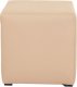Galeriatrend Pufa Kostka 35x35cm eko-skóra Standard beż 1