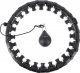 HMS HHW01 BLACK HULA HOP Z WYPUSTKAMI I OBCIĄŻNIKIEM HMS 16