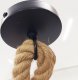 Lampa wisząca Fastima Lampa oprawa sznur jutowy konopny 2xE27 loft 1m 4