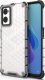 Hurtel Honeycomb etui pancerny pokrowiec z żelową ramką Oppo A76 / Oppo A36 / Realme 9i przezroczysty 1