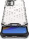 Hurtel Honeycomb etui pancerny pokrowiec z żelową ramką Oppo A76 / Oppo A36 / Realme 9i przezroczysty 15