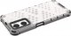 Hurtel Honeycomb etui pancerny pokrowiec z żelową ramką Oppo A76 / Oppo A36 / Realme 9i przezroczysty 1