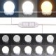 vidaXL Toaletka z LED, przydymiony dąb, 86,5x35x136 cm 9