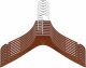 Springos Wieszaki drewniane antypoślizgowe na ubrania zestaw 9 szt. brązowe UNIWERSALNY 2
