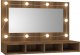 vidaXL Szafka z lustrem i LED, brązowy dąb, 90x31,5x62 cm 2
