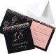 ZAPROSZENIA na 18 urodziny Rosegold Black 10szt (+koperty) 1