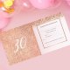 ZAPROSZENIA na 30 urodziny Rosegold Confetti 10szt (+koperty) 3