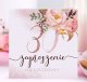 ZAPROSZENIA na 30 urodziny Glittery Flowers 10szt (+koperty) 1