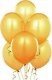 BALONY metaliczne STRONG 27cm 20szt ZŁOTE 1