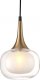 Lampa wisząca Italux Szklana lampa wisząca Konila do pokoju nad stolik mosiądz 2