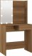 vidaXL Toaletka z LED, brązowy dąb, 74,5x40x141 cm 1