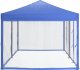 vidaXL Składany namiot imprezowy ze ściankami, niebieski, 3x6 m 4