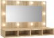 vidaXL Szafka z lustrem i oświetleniem LED, dąb sonoma, 90x31,5x62 cm 1