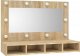 vidaXL Szafka z lustrem i oświetleniem LED, dąb sonoma, 90x31,5x62 cm 2
