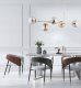 Lampa wisząca Alfa Dansa 63019 lampa wisząca zwis 5x40W E14 złota 2