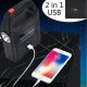 Latarka Przenośna latarka lampa solarna + powerbank USB hs 1